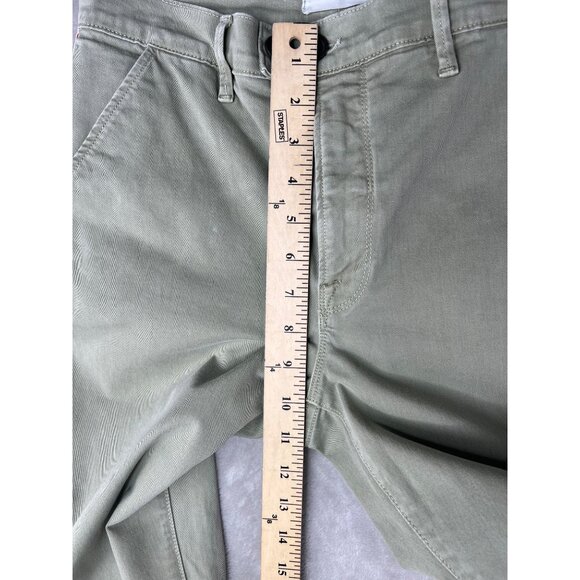 Frame Womens Olive Green Pants With Red & White Side Stripe Size 27 - Picture 9 of 15